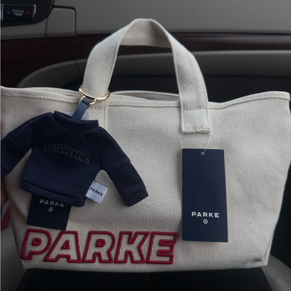 PARKE X TARGET MINI TOTE SET WITH KEYCHAIN